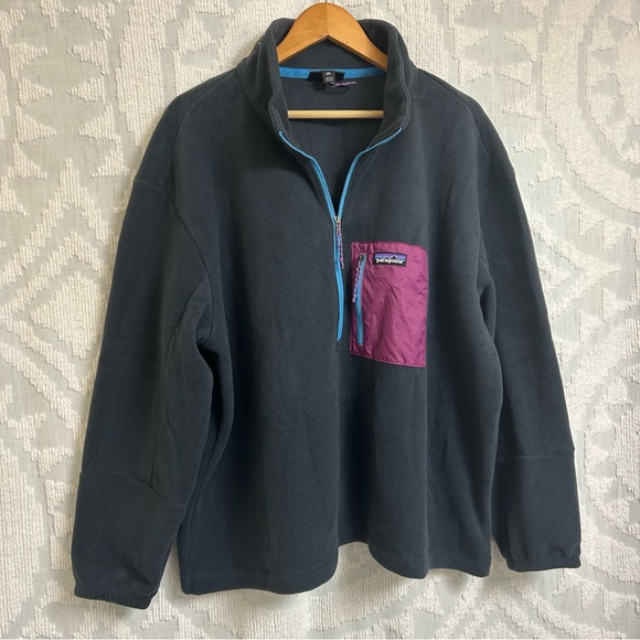 NWOT Women's Microdini 1/2-Zip Fleece Pullover in Pitch Blue Size XXL - Picture 4 of 8